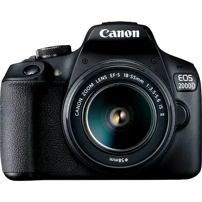 Canon EOS 2000D Camera + EF-S 18-55mm Lens