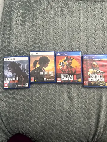 PS5 The Last of Us Part I + Part II Remastered + PS4 Red Dead Redemption 1  2 Bundle | Brand New/Se