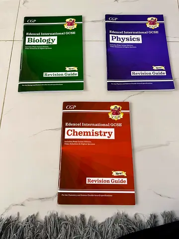 Set of 3 Edexcel International GCSE Revision Guides — Biology, Chemistry, Physics (CGP)