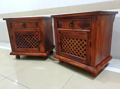 Marina Home Solid Wood Bedside Tables