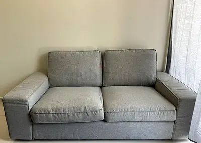 Gray 2-Seater Sofa - Modern, Good Condition