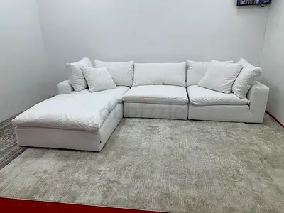 As good as new marina home luscious sofa with footstool