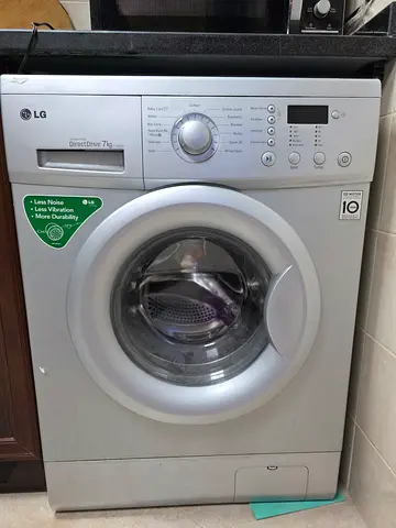 LG Front Load Washing Machine 7kg, Silver - Good Working Condition