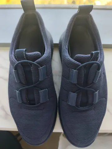 HERMES navy blue slip-on sneakers, lightly used mens 42 SIZE