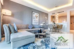 Furnished 1BR | DAMAC Paramount Tower B | Balcony With Marina &amp; Downtown View