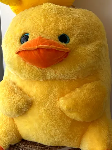 Large Soft Yellow Plush Duck - Good Condition