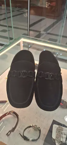 Black Suede Men’s Loafers with Metal Bit - Size (please confirm)