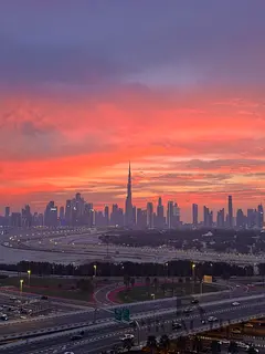 Fully Furnished Studio | Farhad Azizi Residence | Burj Khalifa | Sheikh Zayed Road View