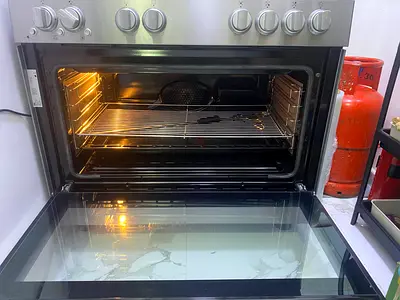 Beko Stainless Steel Free-Standing Gas Range with double glass door oven- Excellent Condition