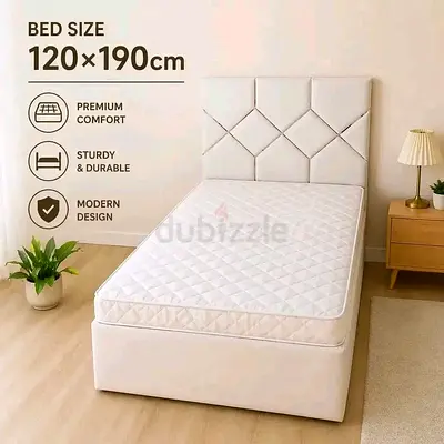double bed with mattress
