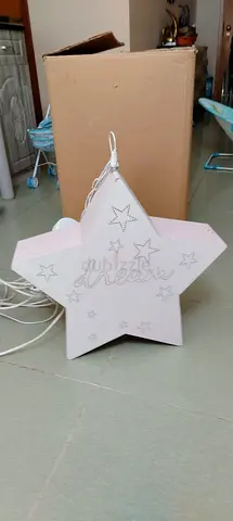 Star-shaped Pink Kids Night Light Lamp - Dream Design