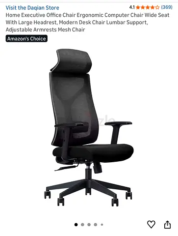 Ergonomic High-Back Mesh Office Chair with Headrest and Adjustable Armrests