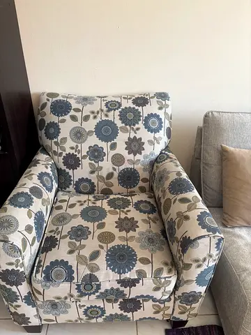 Single Floral Accent Armchair - Good Condition