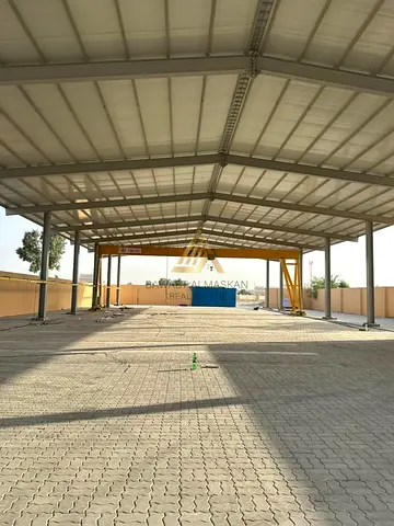 Prime 20,000 Sq. Ft. Open Yard with Industrial Shed | Al Sajaa Industrial Area