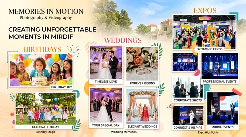 Creative Photography  Videography Solutions in Mirdif ✨📷