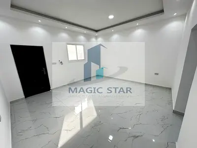One-bedroom annex with living room, first tenant in Shakhbout City, prime location