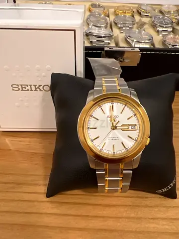 Seiko Two-Tone Automatic Men’s Watch — Silver  Gold, Date Display