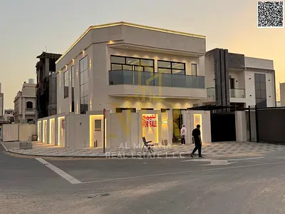 Elegant corner villa in Al Bahia, prime location and modern design, price includes registration fees