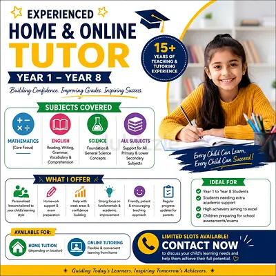 EXPERIENCED HOME  ONLINE TEACHER