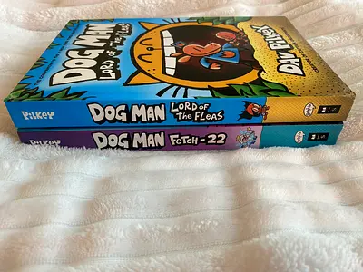 Dog Man hardcover set — Dog Man: Lord of the Fleas  Dog Man: Fetch-22 by Dav Pilkey