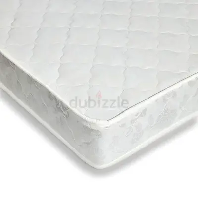 Single/Double White Quilted Mattress - Good Condition