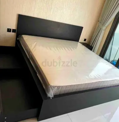 Malam queen size bed 160/200cm bed with 2 storage drawers underneath and Ikea mattress