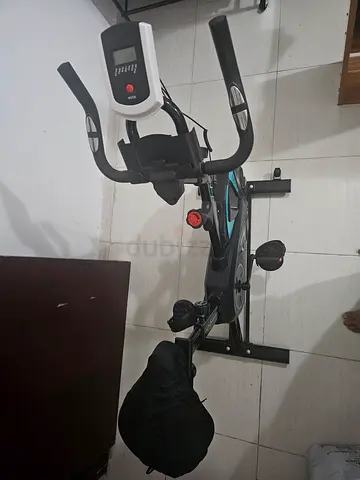 Used Upright Exercise Bike with Monitor - Good Condition