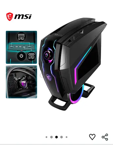 MSI MEG Aegis Ti5 Gaming Desktop with Intel Core i9-12900K, NVIDIA GeForce RTX 3090 VENTUS 3X, 64GB