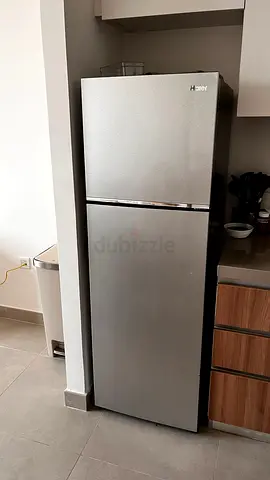 Haier Silver Top Freezer Refrigerator - Good Working Condition