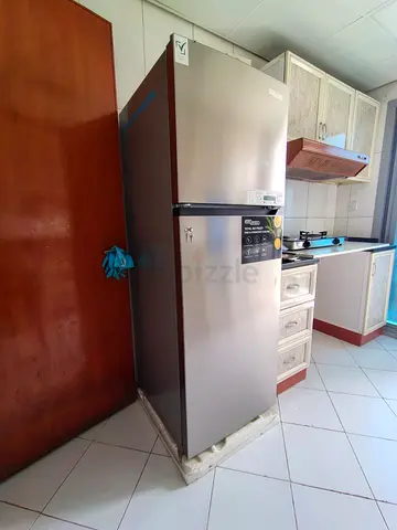 2-Door Refrigerator - Silver, Good Condition