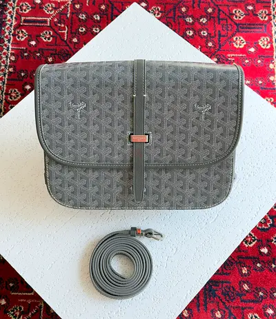 Goyard Belvedere messenger bag grey