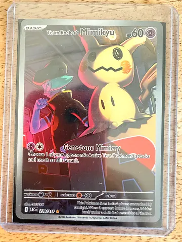 Team Rockets Mimikyu Pokémon TCG Promo Card