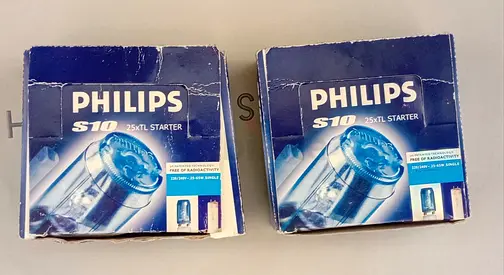 Pair of PHILIPS S10 25xLT Starter Bulb Boxes (New packaging) - 1 AED (each)
