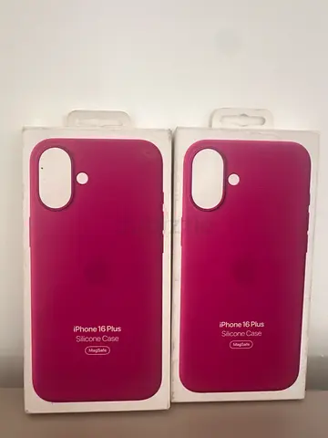 Two Brand New Apple iPhone 16 PLUS Max Silicone Cases (Pink) - New in Box