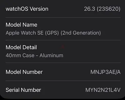 Apple Watch SE (2nd Gen) 40mm Aluminum - GPS