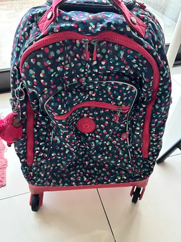 Kipling Zea Rolling Backpack with Laptop Compartment – Great Condition