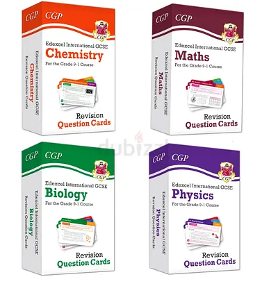 CGP Revision Question Cards Set - Biology, Chemistry, Physics, Maths (IGCSE)