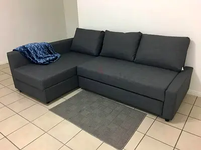 Gray L-shaped 3-seater Sofa with Chaise - Good Condition