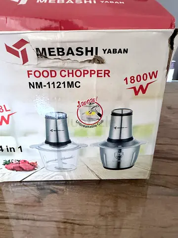 Mebashi 1800W Food Chopper (NM-1121MC) - Boxed