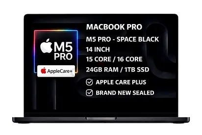MacBook Pro M5 Pro 14” 24GB RAM 1TB SSD Apple Care Plus