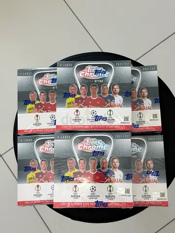Lot of 6 Topps Chrome UEFA Champions League Trading Card Boxes (Sealed)