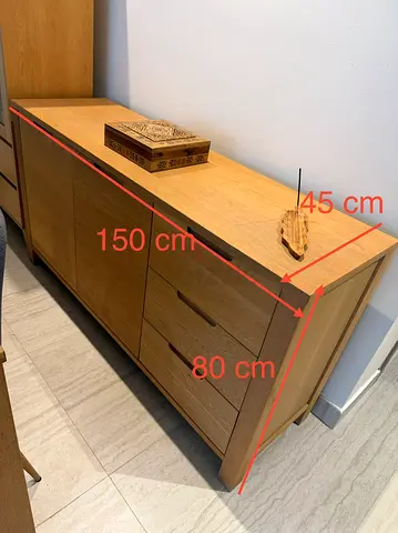 Modern Wooden Sideboard Cabinet – Spacious  Elegant Storage