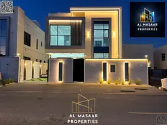 Villa for sale in Al Zahia area, 3 floors, including registration fees, electricity and water.