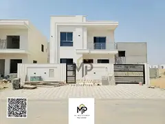 For sale in Al Helio 2, Ajman: a 5-bedroom villa, including registration fees, high-end, super delux