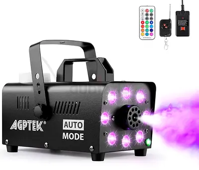 Upgraded Fog Machine, AGPtEK Smoke Machine with 13 Colorful LED Lights