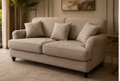 sofa set 3+2 Seater Grey Fabric from Home center