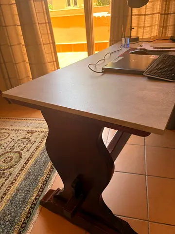 Solid Wood study with Pedestal Legs - Good Condition