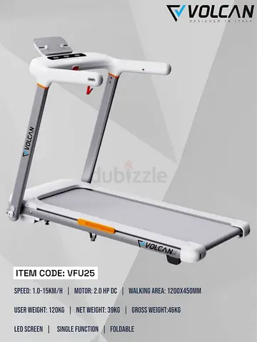 Volcan VFU25 Foldable Treadmill - Compact Home Running Machine