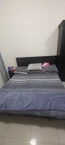 King Size Bed Set with Mattress, Wardrobe, Dressing and Side Tables