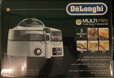New sealed DeLonghi Multifry Extra Chef Low Oil Fryer Multicooker, Black, 1.7 kg, FH1394